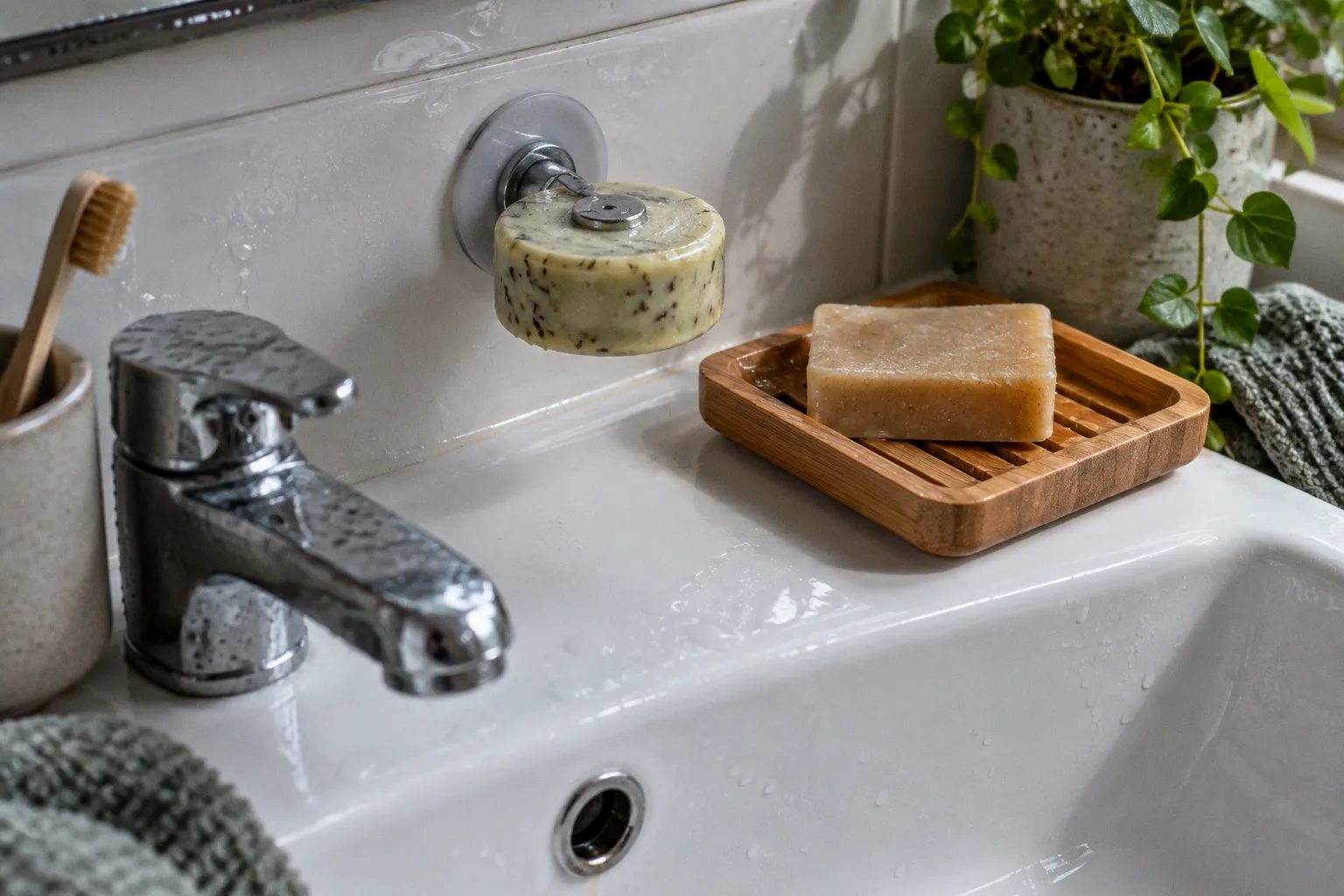Porte-savon aimanté ou en bois : quelle solution pour vos savons ?